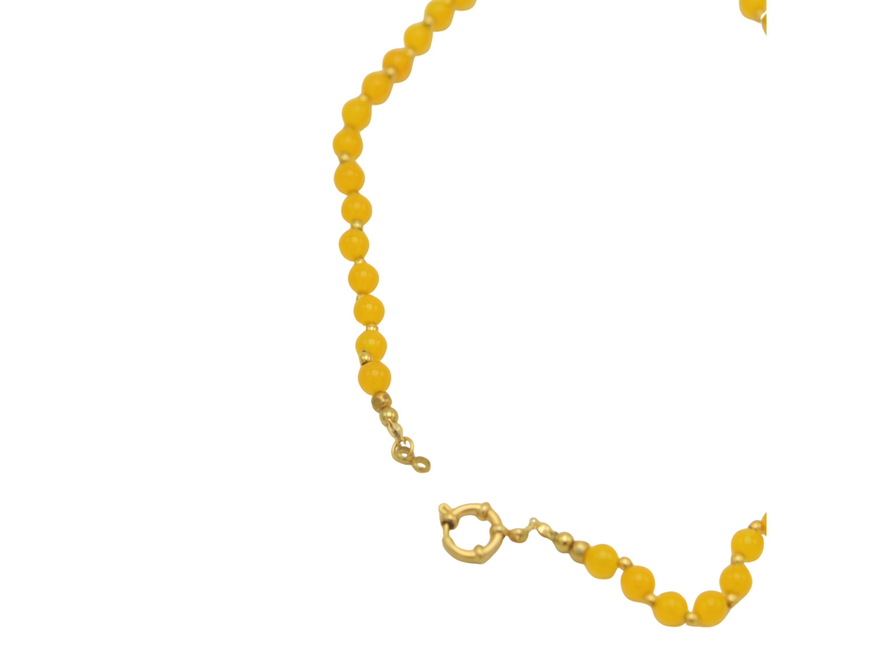 Collar gargantilla Aragonita 6mm chapado en oro 18k Terranova 7