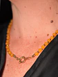 Collar gargantilla Aragonita 6mm chapado en oro 18k Terranova - Miniatura 8