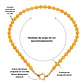 Collar gargantilla Aragonita 6mm chapado en oro 18k Terranova - Miniatura 4
