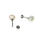 Aros Muriel perlas de rio 7mm titanio ASTM F136 Riviere - Miniatura 7