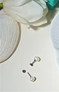 Aros Muriel perlas de rio 7mm titanio ASTM F136 Riviere - Miniatura 6
