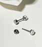 Aros Marisa perlas de rio 3mm titanio ASTM F136 Riviere - Miniatura 9