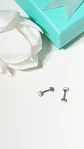 Aros Marisa perlas de rio 3mm titanio ASTM F136 Riviere - Miniatura 2