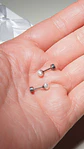 Aros Marisa perlas de rio 3mm titanio ASTM F136 Riviere - Miniatura 10
