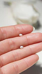 Aros Marisa perlas de rio 3mm titanio ASTM F136 Riviere - Miniatura 11