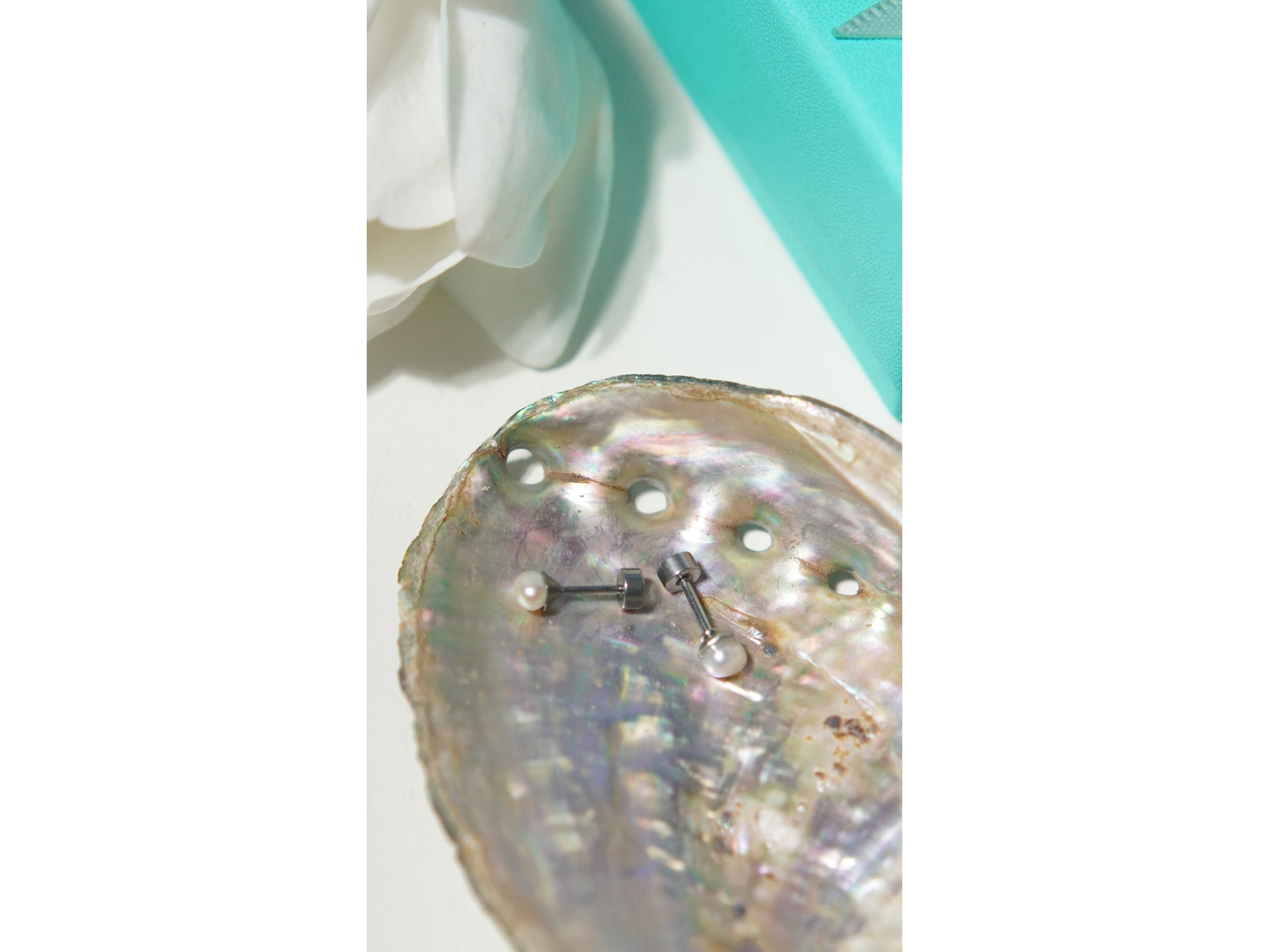 Aros Marisa perlas de rio 3mm titanio ASTM F136 Riviere 12