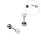 Aros Marisa perlas de rio 3mm titanio ASTM F136 Riviere - Miniatura 1
