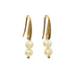 Aros Ula perlas de rio chapadas en oro 18k Riviere - Miniatura 1