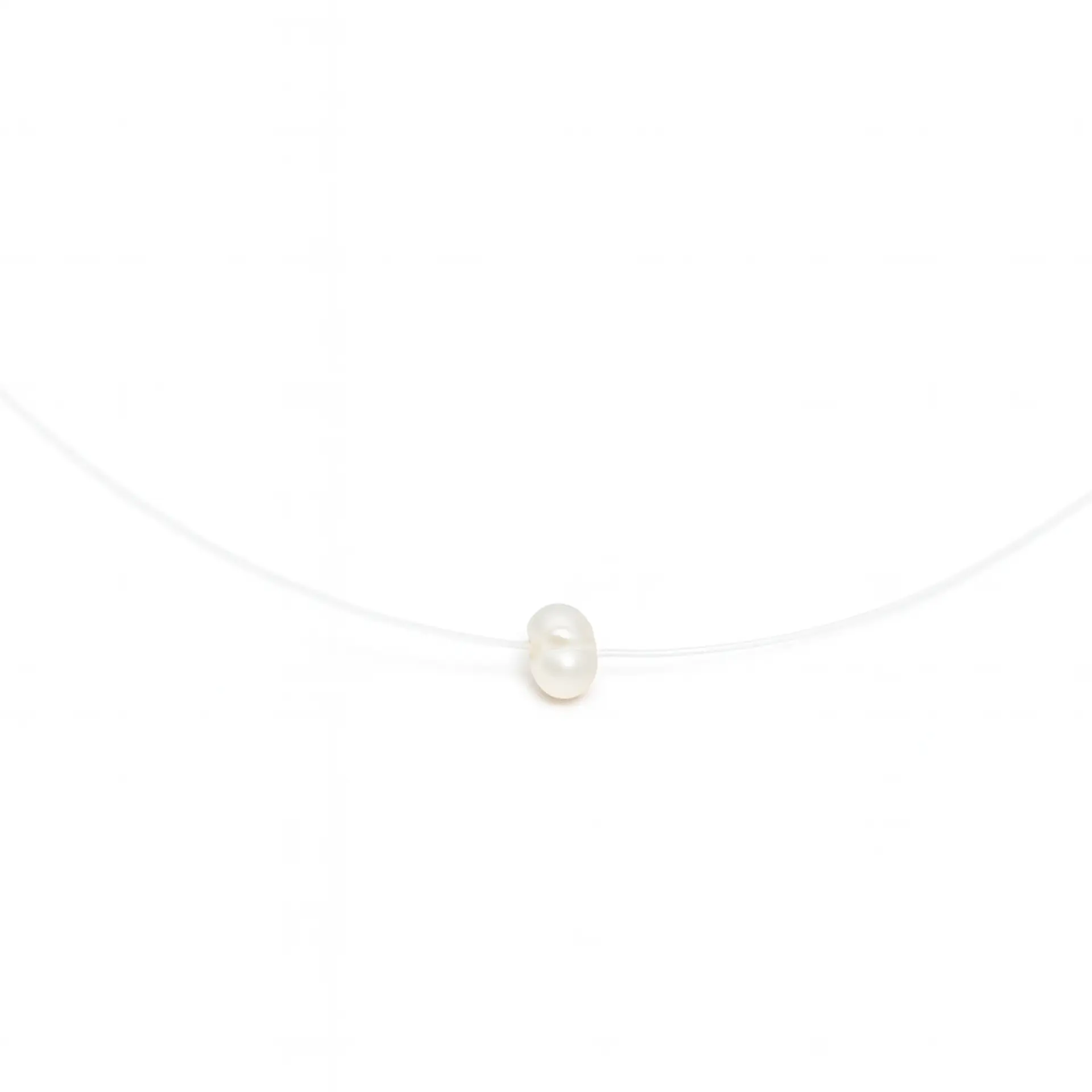 Gargantilla Nylon Meredith perla de rio Chapado en oro Riviere 6