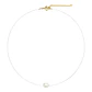 Gargantilla Nylon Meredith perla de rio Chapado en oro Riviere - Miniatura 1