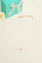 Gargantilla Nylon Meredith perla de rio Chapado en oro Riviere - Miniatura 2