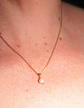 Collar ajustable Nerea perla de rio chapado en oro Riviere - Miniatura 5