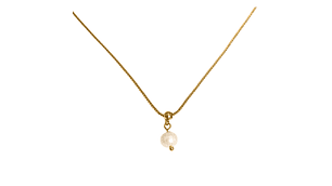 Collar ajustable Nerea perla de rio chapado en oro Riviere