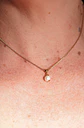 Collar ajustable Nerea perla de rio chapado en oro Riviere - Miniatura 6