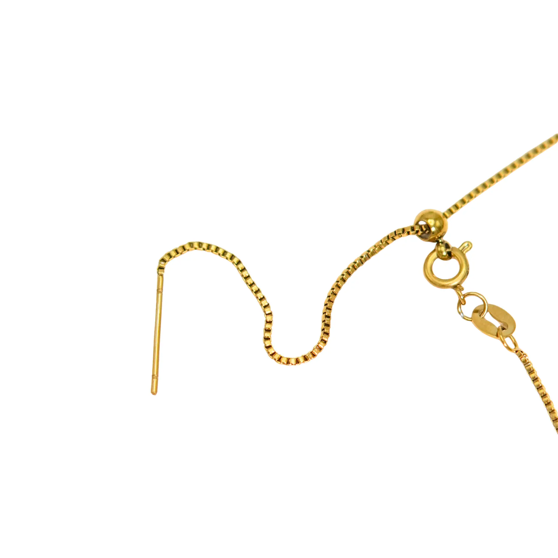 Collar ajustable Nerea perla de rio chapado en oro Riviere 11