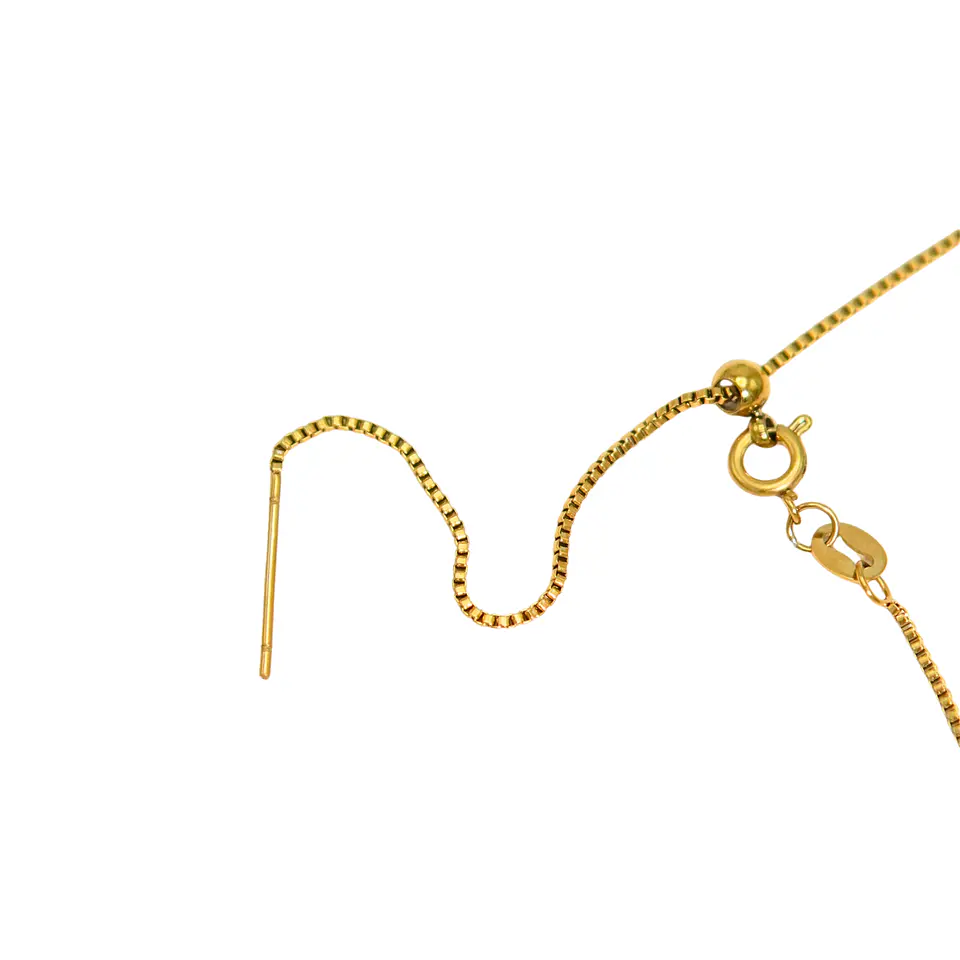 Collar ajustable Nerea perla de rio chapado en oro Riviere 11