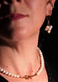 Gargantilla choker Cordelia perlas naturales de rio chapado en oro 18k Riviere - Miniatura 3