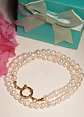Gargantilla choker Cordelia perlas naturales de rio chapado en oro 18k Riviere - Miniatura 11