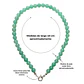 Gargantilla choker jade verde natural plata 925 Terranova - Miniatura 5