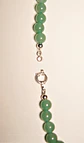 Gargantilla choker jade verde natural plata 925 Terranova - Miniatura 4