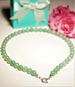 Gargantilla choker jade verde natural plata 925 Terranova - Miniatura 9