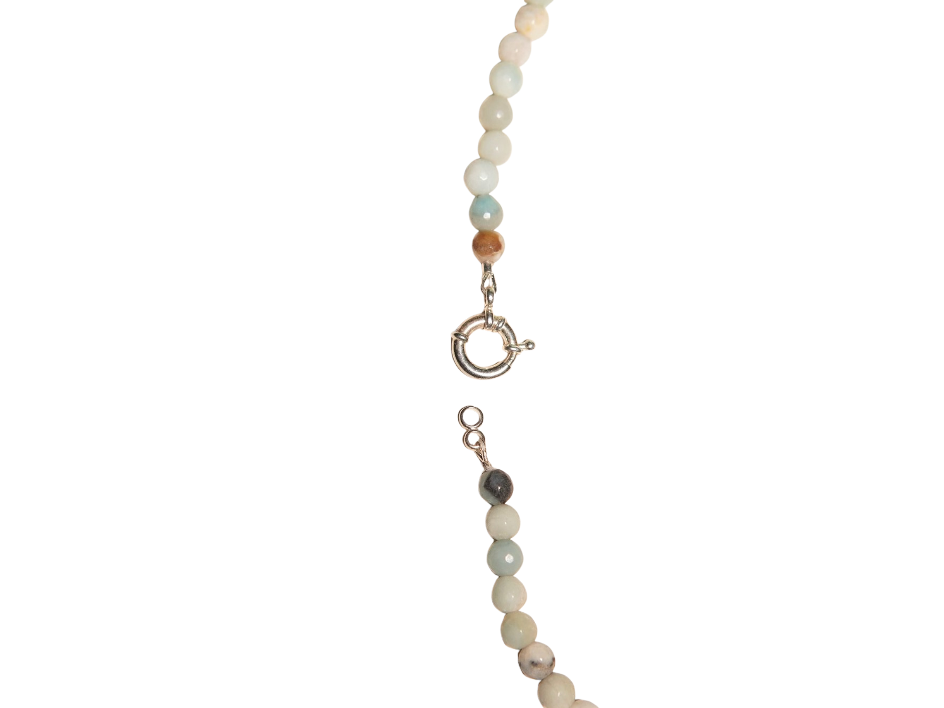 Gargantilla choker amazonita natural plata 925 Terranova 5