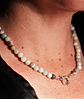 Gargantilla choker amazonita natural plata 925 Terranova - Miniatura 10