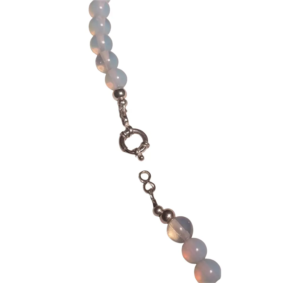 Gargantilla choker piedra luna natural plata 925 Terranova 7