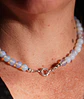 Gargantilla choker piedra luna natural plata 925 Terranova - Miniatura 9