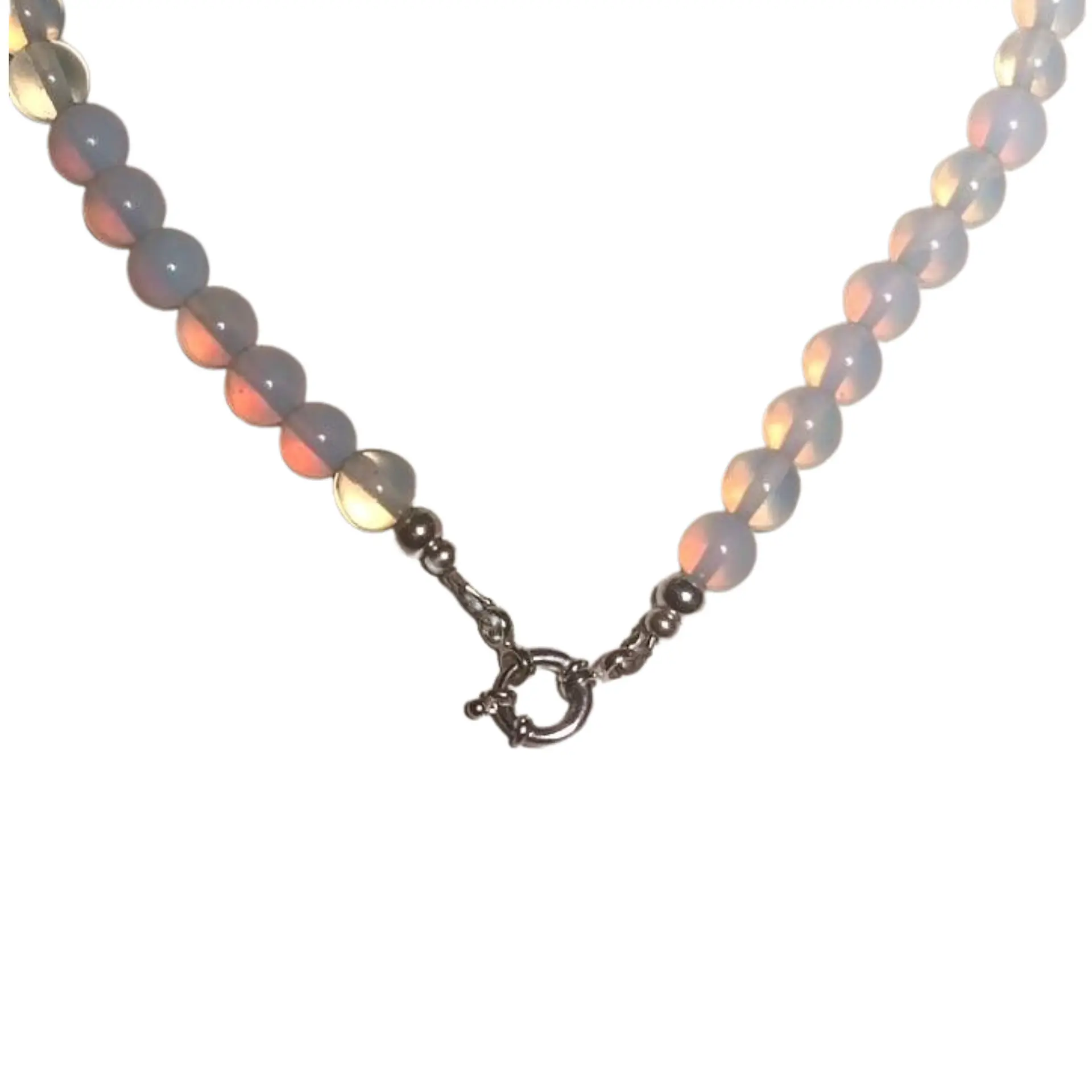 Gargantilla choker piedra luna natural plata 925 Terranova 10