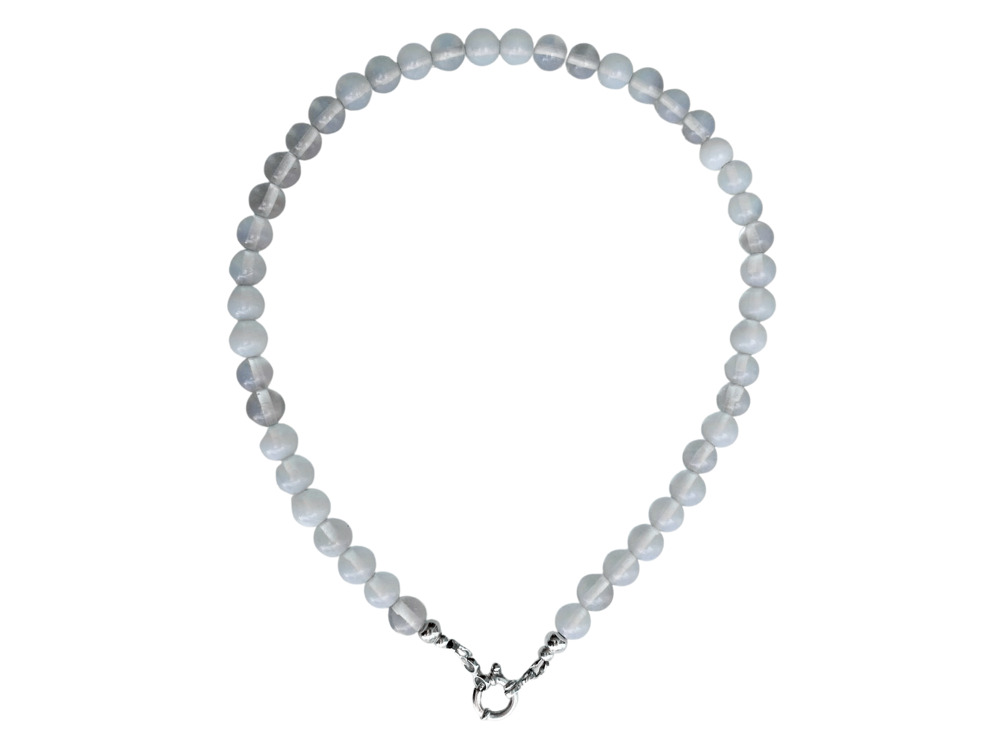 Gargantilla choker piedra luna natural plata 925 Terranova 1