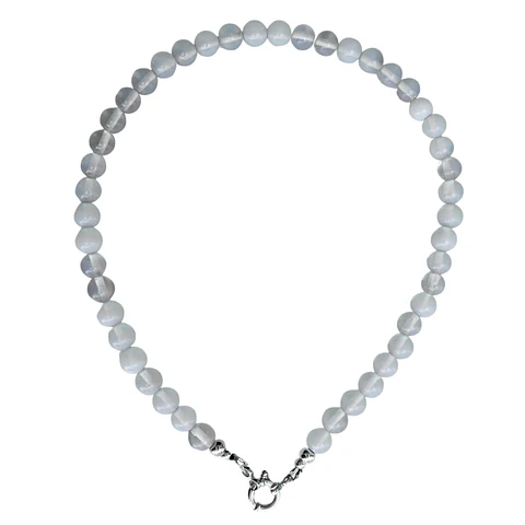Gargantilla choker piedra luna natural plata 925 Terranova