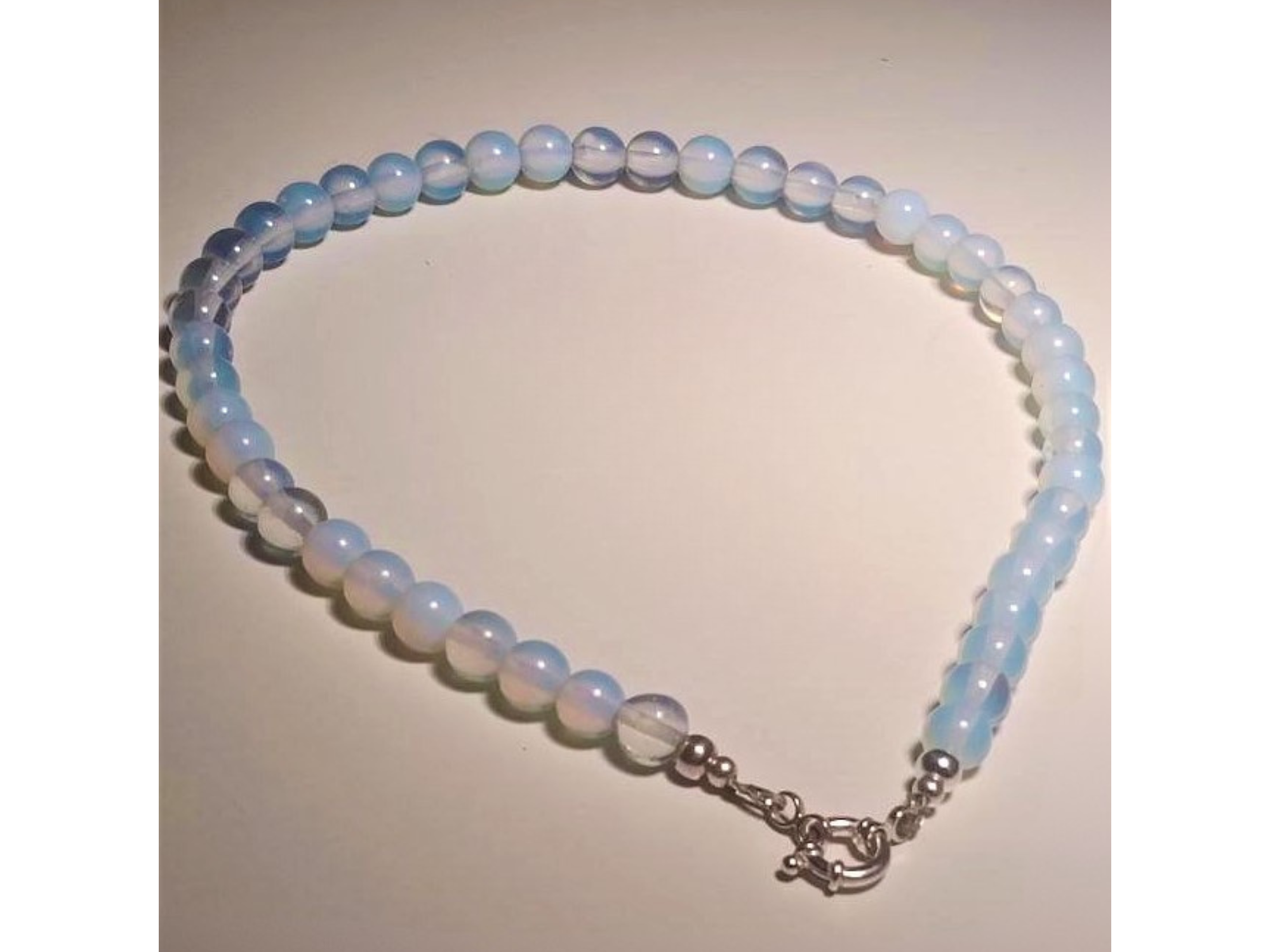 Gargantilla choker piedra luna natural plata 925 Terranova 12