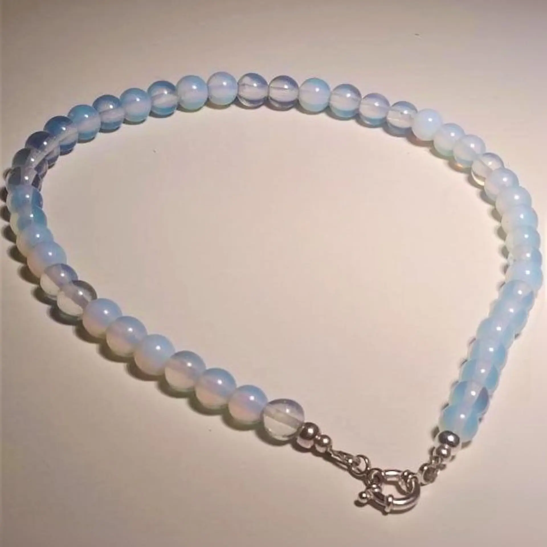 Gargantilla choker piedra luna natural plata 925 Terranova 12