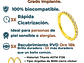 Argollas Huggies 8mm  16g Titanio F136 Zirconia Chapada Oro  - Miniatura 2
