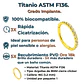 Piercing Emma Septum 8mm 16G Oreja Chapado En Oro Titanio Astm F136 - Miniatura 2