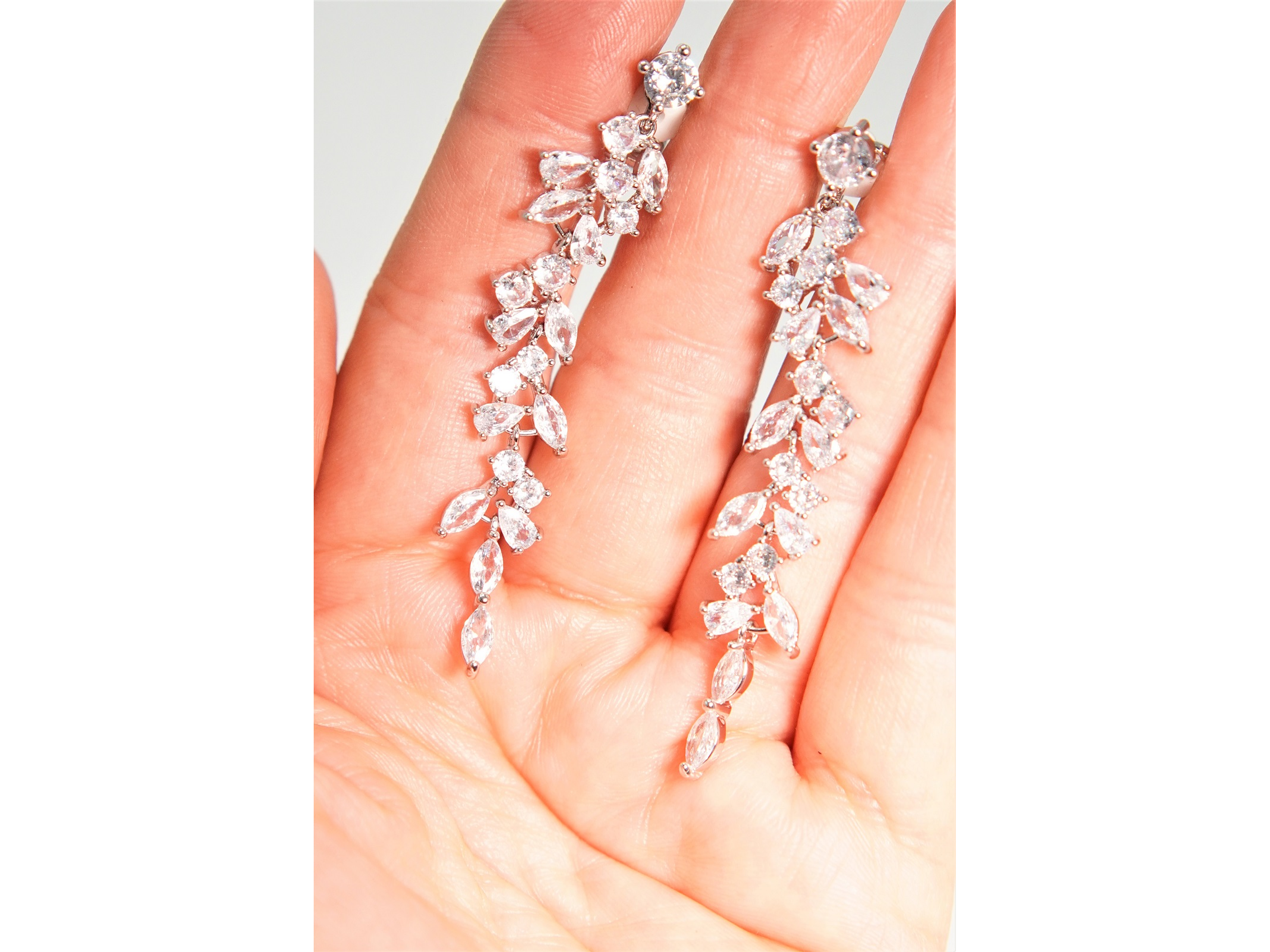 Aros largos Viviana sin perforacion zirconias fiesta 6