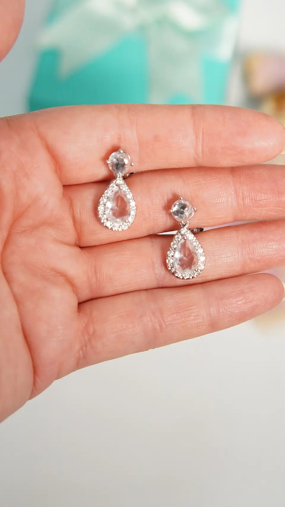 Aros largos sin perforacion Isabella elegantes zirconias 6