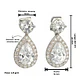 Aros largos sin perforacion Isabella elegantes zirconias - Miniatura 4