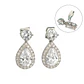 Aros largos sin perforacion Isabella elegantes zirconias - Miniatura 1