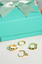 Pack de 4 aros Verona chapados en oro 18k - Miniatura 5