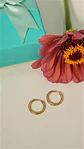 Argollas lisas Aura 12mm Titanio Astm F136 Chapado En Oro 18k - Miniatura 4