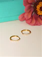 Argollas Aura Shine 12mm Titanio Astm F136 Chapado En Oro 18k - Miniatura 7
