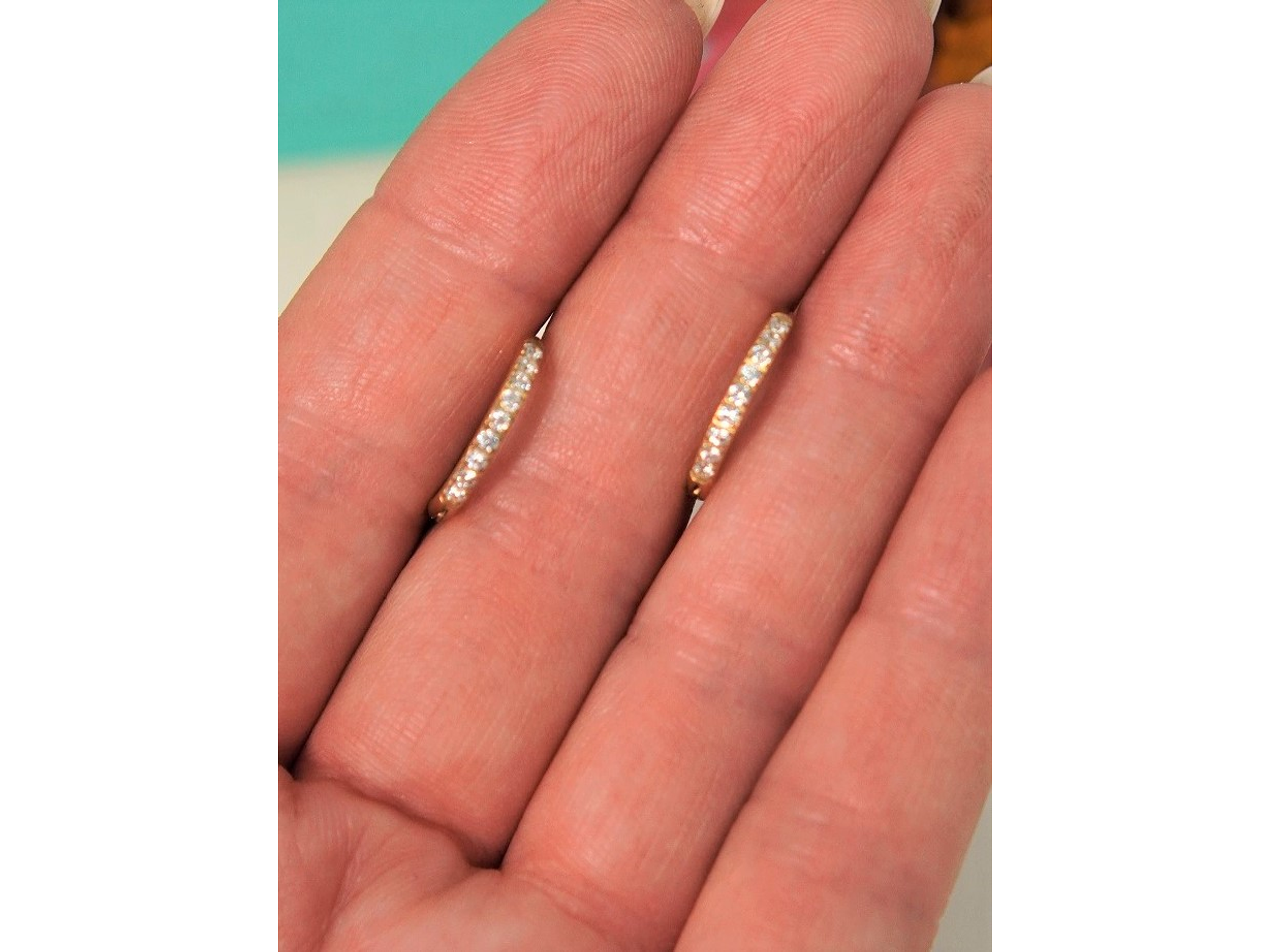 Argollas Aura Shine 12mm Titanio Astm F136 Chapado En Oro 18k 8