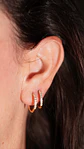 Argollas Aura Shine 12mm Titanio Astm F136 Chapado En Oro 18k - Miniatura 9