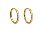 Argollas Aura Shine 12mm Titanio Astm F136 Chapado En Oro 18k - Miniatura 6