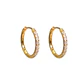 Argollas Aura Shine 12mm Titanio Astm F136 Chapado En Oro 18k - Miniatura 6