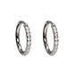 Argollas Aura Shine 12mm Titanio Astm F136 plateadas - Miniatura 8