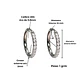 Argollas Aura Shine 12mm Titanio Astm F136 plateadas - Miniatura 3