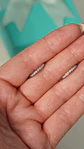 Argollas Aura Shine 12mm Titanio Astm F136 plateadas - Miniatura 9